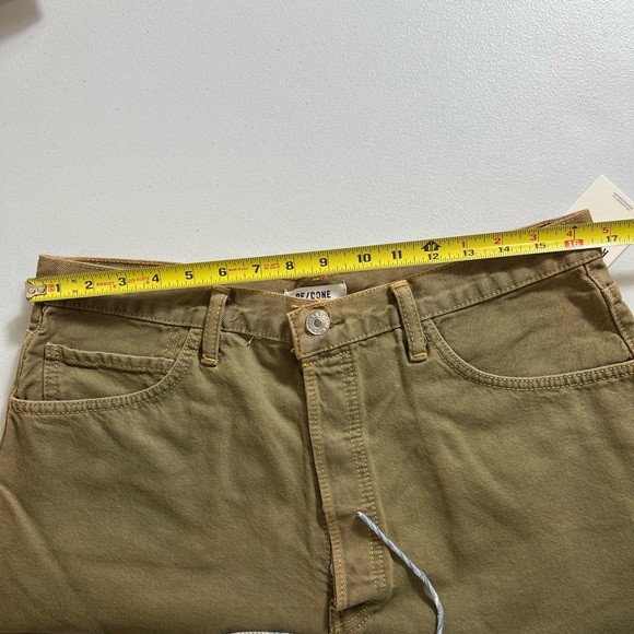 RE/DONE 50s Cutoff‎ Denim Shorts vintage faded green 32 button fly - Picture 4 of 6